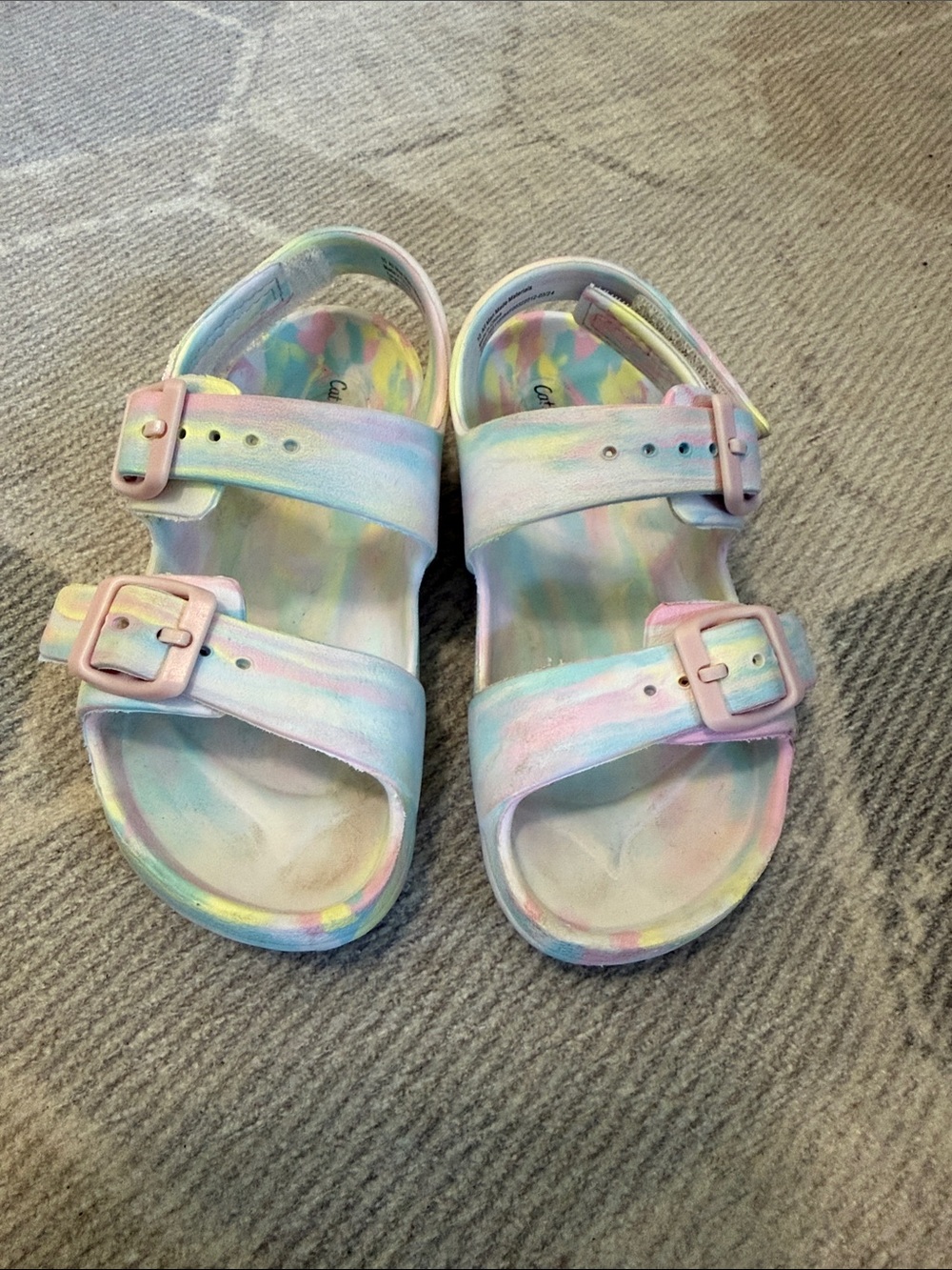 Tie dye sandals